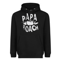 Black papa roach Heavyweight Hoodie - linhVisuals
