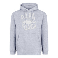 Heather Grey papa roach Heavyweight Hoodie - linhVisuals