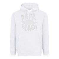 White papa roach Heavyweight Hoodie - linhVisuals