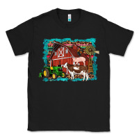 Black farm life tractor cow pig rooster Classic Tee - Artiststas