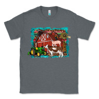 Charcoal Heather farm life tractor cow pig rooster Classic Tee - Artiststas