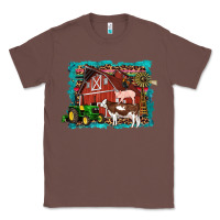 Chestnut farm life tractor cow pig rooster Classic Tee - Artiststas