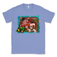 Colony Blue farm life tractor cow pig rooster Classic Tee - Artiststas