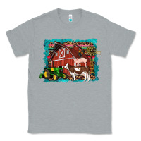 Heather Grey farm life tractor cow pig rooster Classic Tee - Artiststas
