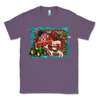 Lavender farm life tractor cow pig rooster Classic Tee - Artiststas