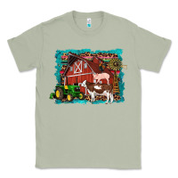 Matcha farm life tractor cow pig rooster Classic Tee - Artiststas