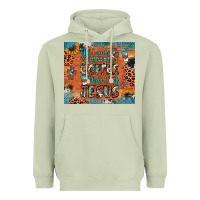 Matcha all i need is a little bit of coffee and o whole lot of jesus Heavyweight Hoodie - JahusDesignShop
