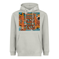 Moon Dust all i need is a little bit of coffee and o whole lot of jesus Heavyweight Hoodie - JahusDesignShop