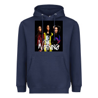 Navy The warning Heavyweight Hoodie - linhVisuals