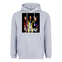 Heather Grey The warning Heavyweight Hoodie - linhVisuals