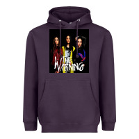 Plum The warning Heavyweight Hoodie - linhVisuals
