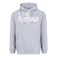 Heather Grey The warning Style Heavyweight Hoodie - linhVisuals