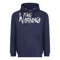 Navy The warning Style Heavyweight Hoodie - linhVisuals
