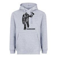 Heather Grey cool unique sasquash sasquatch and squash bigfoot t shirt Heavyweight Hoodie - linhVisuals