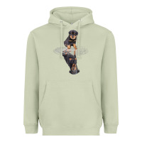 Matcha rottweiler reflection t shirt funny father's day dog gifts Heavyweight Hoodie - linhVisuals