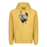 Antique Gold wyandotte rooster Premium Hoodie - LillyAllenDesigns