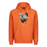 Carrot wyandotte rooster Premium Hoodie - LillyAllenDesigns