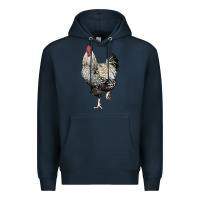 Navy wyandotte rooster Premium Hoodie - LillyAllenDesigns