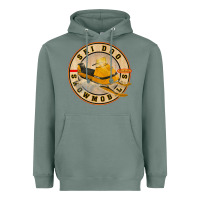 Sage ski doo vintage snowmobiles Heavyweight Hoodie - linhVisuals