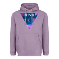 Lavender tired japanese otaku   abandoned city street art t shirt Heavyweight Hoodie - linhVisuals