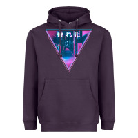 Plum tired japanese otaku   abandoned city street art t shirt Heavyweight Hoodie - linhVisuals