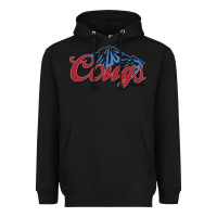 Black wsu cougs light blue Heavyweight Hoodie - linhVisuals