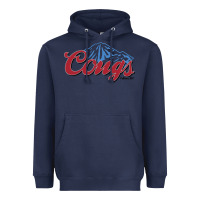 Navy wsu cougs light blue Heavyweight Hoodie - linhVisuals