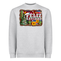 Heather Grey feliz navidad Heavyweight Sweatshirt - AdoDesignShop