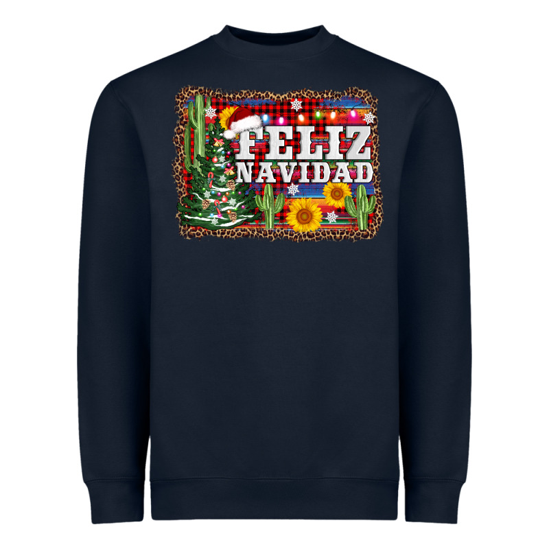 Feliz Navidad Heavyweight Sweatshirt by AdoDesignShop | Teevron