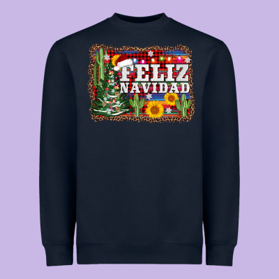 Feliz Navidad Heavyweight Sweatshirt Designed By Adodesignshop