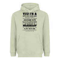 Matcha yes i'm a spoiled husband ..awesome wife t shirt Heavyweight Hoodie - linhVisuals
