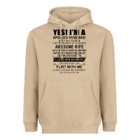 Mushroom yes i'm a spoiled husband ..awesome wife t shirt Heavyweight Hoodie - linhVisuals