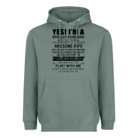 Sage yes i'm a spoiled husband ..awesome wife t shirt Heavyweight Hoodie - linhVisuals