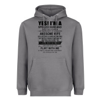 Storm yes i'm a spoiled husband ..awesome wife t shirt Heavyweight Hoodie - linhVisuals