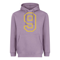 Lavender number #9 sports jersey uniform Heavyweight Hoodie - linhVisuals