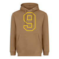 Toasted Coconut number #9 sports jersey uniform Heavyweight Hoodie - linhVisuals