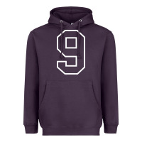 Plum number #9 sports jersey uniform Heavyweight Hoodie - linhVisuals