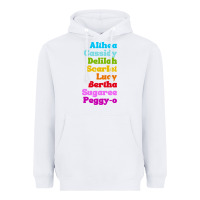 White althea cassidy name woman mans Heavyweight Hoodie - linhVisuals