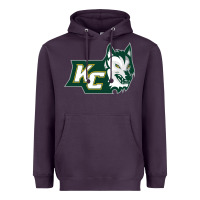 Plum keuka college wolf vectorized Heavyweight Hoodie - linhVisuals