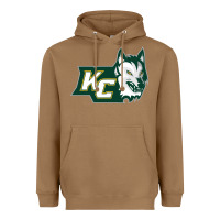 Toasted Coconut keuka college wolf vectorized Heavyweight Hoodie - linhVisuals