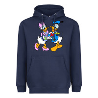 Navy donal duck Heavyweight Hoodie - linhVisuals