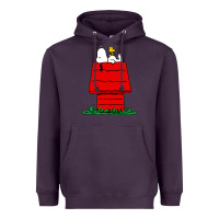 Plum peanuts the doghouse Heavyweight Hoodie - linhVisuals