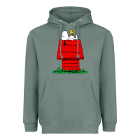 Sage peanuts the doghouse Heavyweight Hoodie - linhVisuals