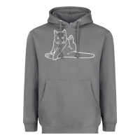 Storm cat butt white Heavyweight Hoodie - linhVisuals
