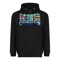 Black charleston rainbow road   charleston south carolin Heavyweight Hoodie - linhVisuals