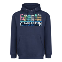 Navy charleston rainbow road   charleston south carolin Heavyweight Hoodie - linhVisuals