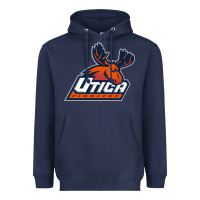 Navy utica pioneers vectorized Heavyweight Hoodie - linhVisuals