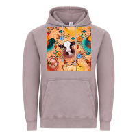 Vintage Zinc western farm animals seamless pattern Vintage Hoodie - BundleAndBundleShop