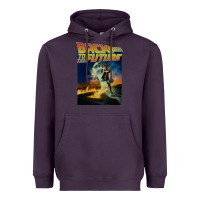 Plum back to the future vintage Heavyweight Hoodie - linhVisuals