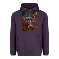 Plum Neil Peart cool Heavyweight Hoodie - linhVisuals